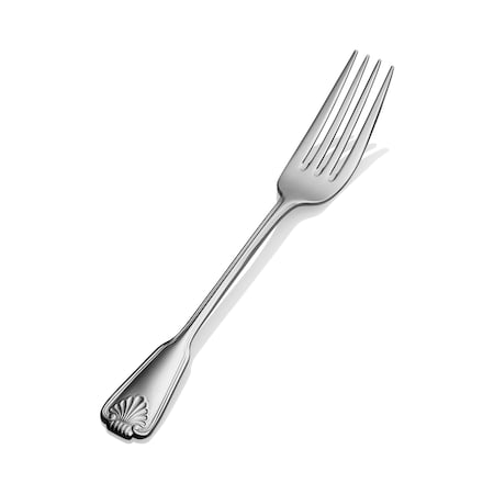 Bon Chef Shell, Dinner Fork, Euro, Mirror Finish, 18/10, 8.58" , set of 12 S2006